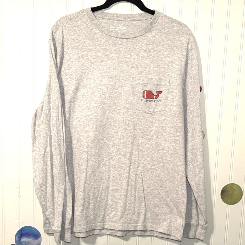 Vineyard Vines Heather Gray Long Sleeve Tee size Medium